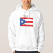 Vlag van Puerto Rico Hoodie (Voorkant)