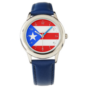 Vlag van Puerto Rico Horloge