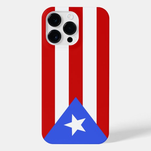 vlag van Puerto Rico iPhone Hoesje (Achterkant)