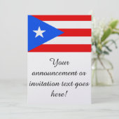 Vlag van Puerto Rico Kaart (Staand voorkant)