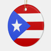 vlag van Puerto Rico Keramisch Ornament (Links)