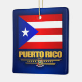 Vlag van Puerto Rico Keramisch Ornament (Links)