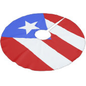 vlag van Puerto Rico Kerstboom Rok (Gekanteld)