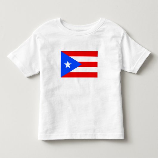 Vlag van Puerto Rico Kinder Shirts (Voorkant)