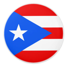 Vlag van Puerto Rico Knob Keramische Knop