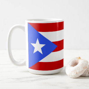 vlag van Puerto Rico Koffiemok