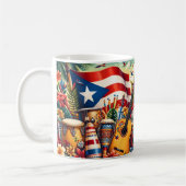 Vlag van Puerto Rico Koffiemok (Links)