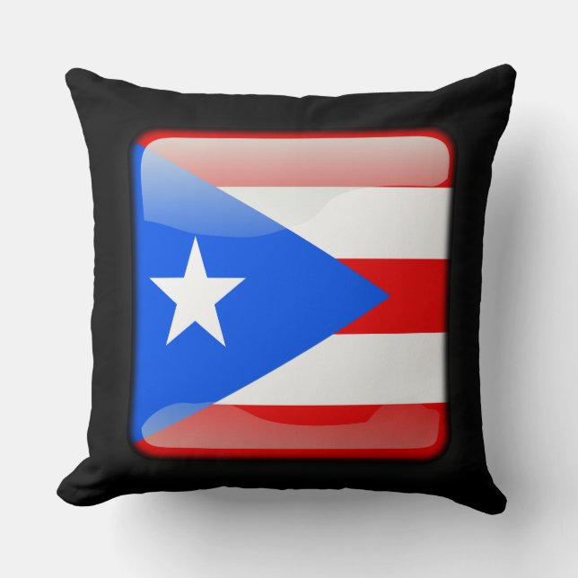 Vlag van Puerto Rico Kussen (Voorkant)