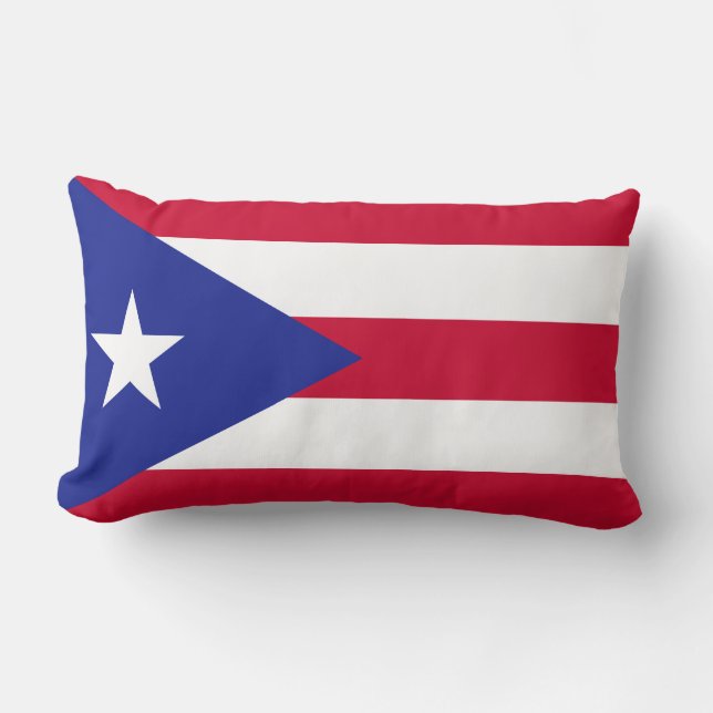 Vlag van Puerto Rico Kussen (Voorkant)