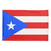Vlag van Puerto Rico Kussensloop (Achterkant)