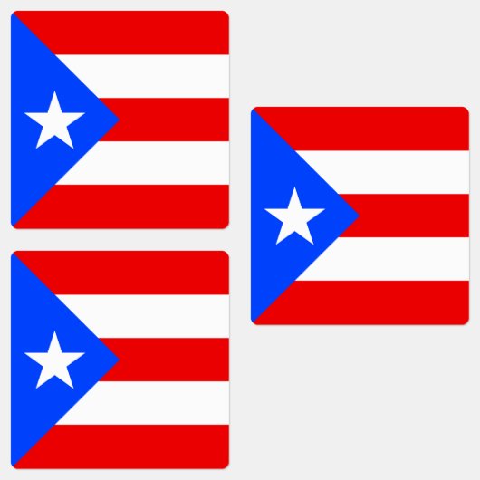 Vlag van Puerto Rico Labels (Groep)