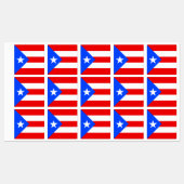 Vlag van Puerto Rico Labels (Vel)