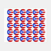 vlag van Puerto Rico Labels (Vel)