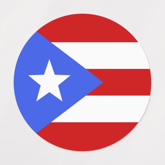 vlag van Puerto Rico Labels (Design 2)