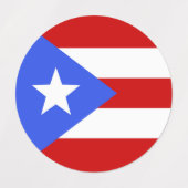 vlag van Puerto Rico Labels (Design 1)