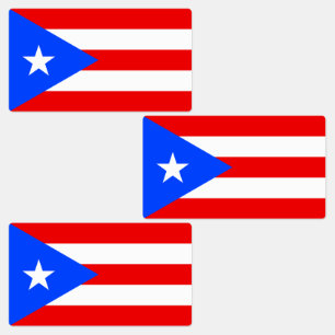 Vlag van Puerto Rico Labels