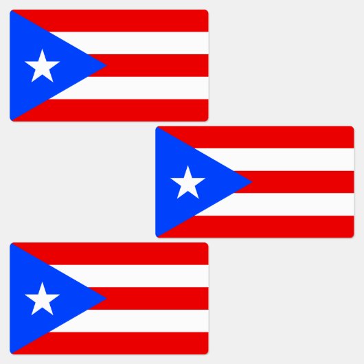 Vlag van Puerto Rico Labels (Groep)