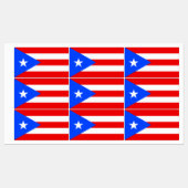 Vlag van Puerto Rico Labels (Vel)