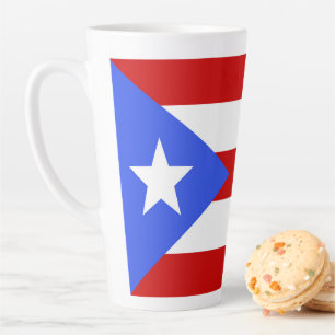 vlag van Puerto Rico Latte Mok