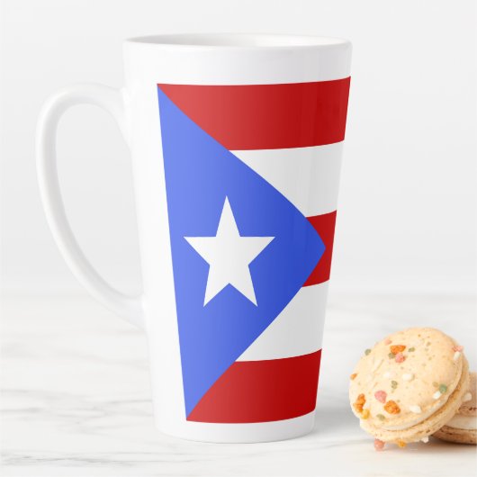 vlag van Puerto Rico Latte Mok (In situ)
