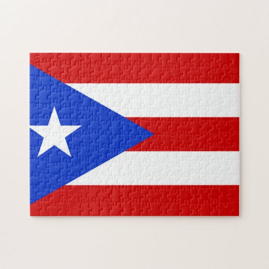 Vlag van Puerto Rico Legpuzzel (Horizontaal)