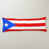 Vlag van Puerto Rico Lichaamskussen (Achterkant)