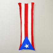 Vlag van Puerto Rico Lichaamskussen (Voorkant Verticaal)