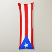 Vlag van Puerto Rico Lichaamskussen (Achterkant (Verticaal))