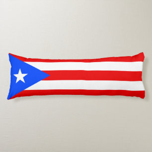 Vlag van Puerto Rico Lichaamskussen