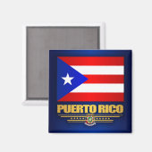 Vlag van Puerto Rico Magneet (Voorkant / Achterkant)
