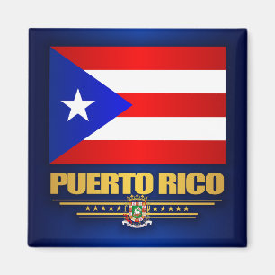 Vlag van Puerto Rico Magneet