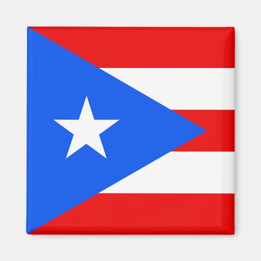 Vlag van Puerto Rico magneet (Voorkant)