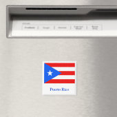 Vlag van Puerto Rico Magneet (Insitu (Vaatwasser))