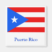 Vlag van Puerto Rico Magneet (Voorkant)