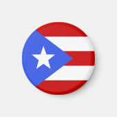 vlag van Puerto Rico Magneet (Voorkant)