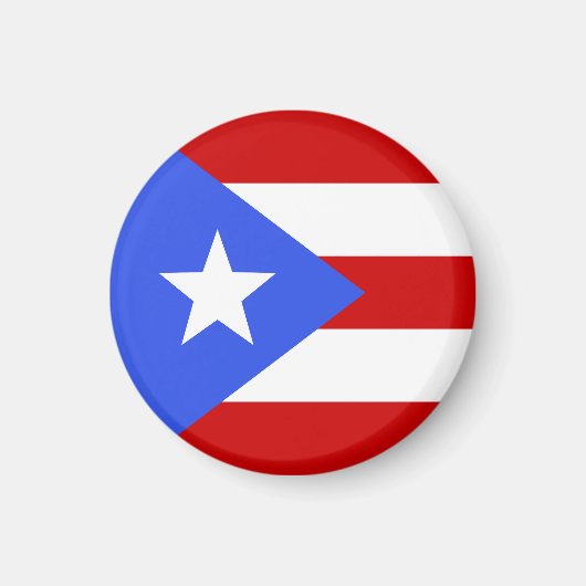 vlag van Puerto Rico Magneet (Voorkant)