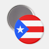 Vlag van Puerto Rico Magneet (Voorkant / Achterkant)