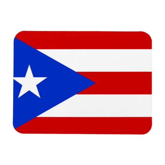 Vlag van Puerto Rico Magneet (Horizontaal)