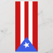 vlag van Puerto Rico Menu (Achterkant)