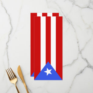 vlag van Puerto Rico Menu
