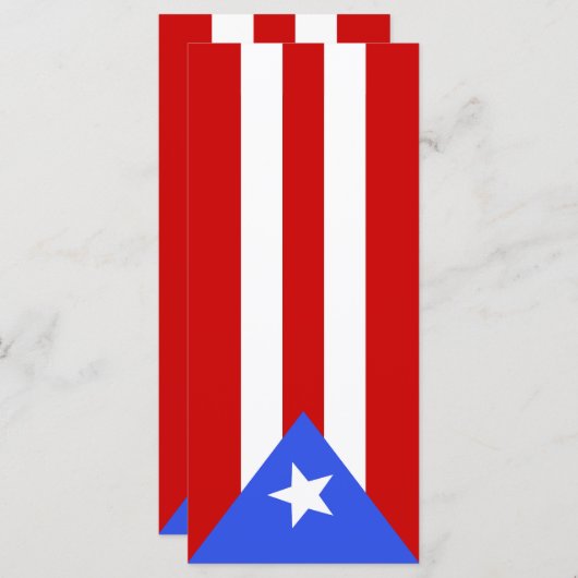 vlag van Puerto Rico Menu (Voorkant / Achterkant)