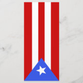vlag van Puerto Rico Menu (Voorkant)