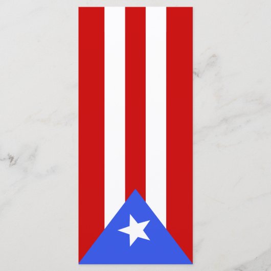 vlag van Puerto Rico Menu (Voorkant)