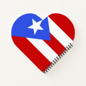 vlag van Puerto Rico Notitieboek (Achterkant)