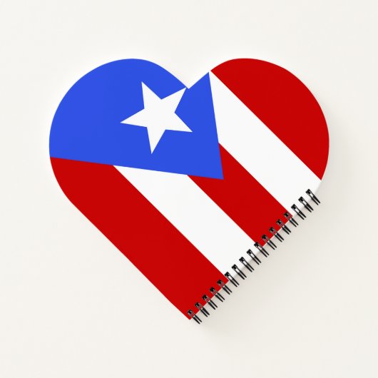 vlag van Puerto Rico Notitieboek (Achterkant)