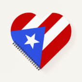 vlag van Puerto Rico Notitieboek (Voorkant)