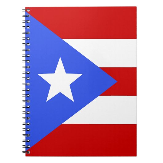 vlag van Puerto Rico Notitieboek (Voorkant)