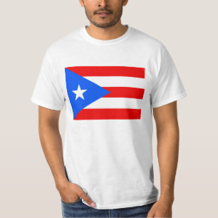 vlag van Puerto Rico op shirt   Puerto Ricaanse tr