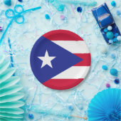 Vlag van Puerto Rico Papieren Bordje (Feest)