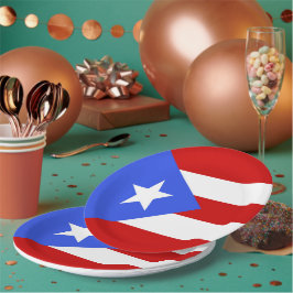 vlag van Puerto Rico Papieren Bordje